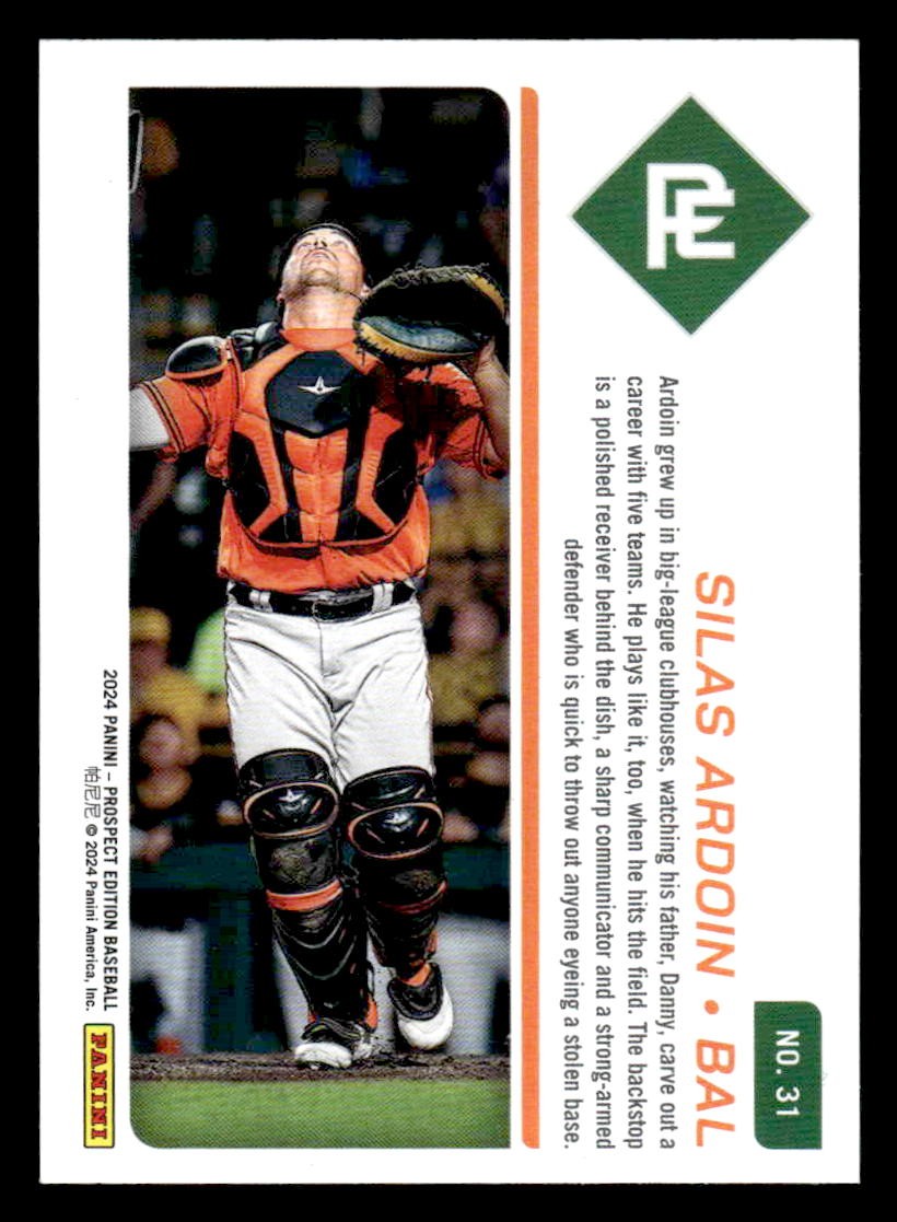 2024 Panini Prospect Edition #31 Silas Ardoin