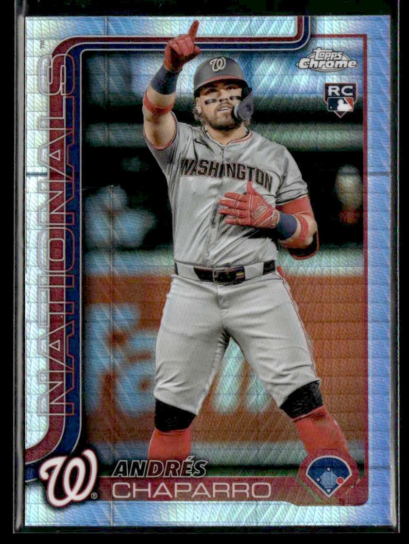 2025 Topps Chrome #187 Andrés Chaparro Prism Refractors