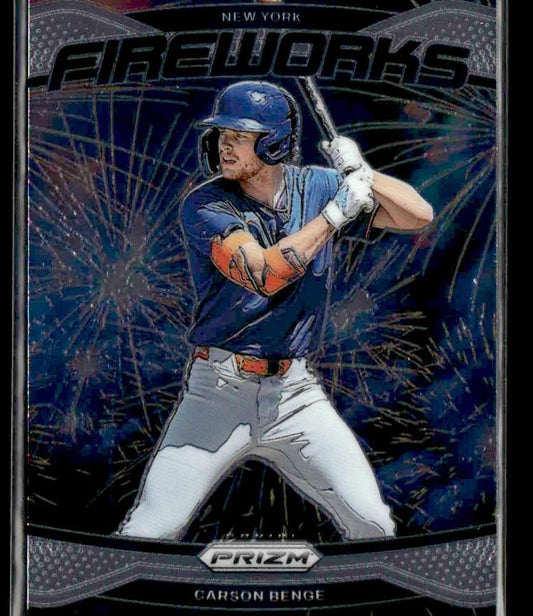 2025 Panini Prizm #9 Carson Benge Fireworks