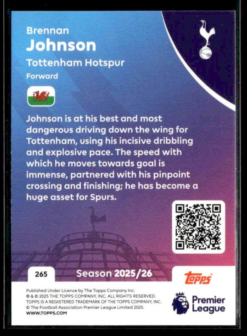 2025-26 Topps Premier League #265 Brennan Johnson