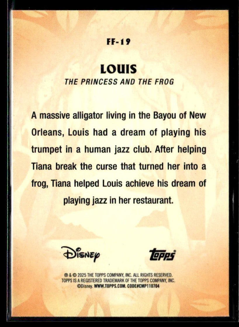 2025 Topps Disney Wonder #FF-19 Louis Furry Friends Foil