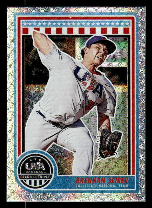 2025 Panini Stars and Stripes USA Baseball #9 Brennan Seiber Opening Day