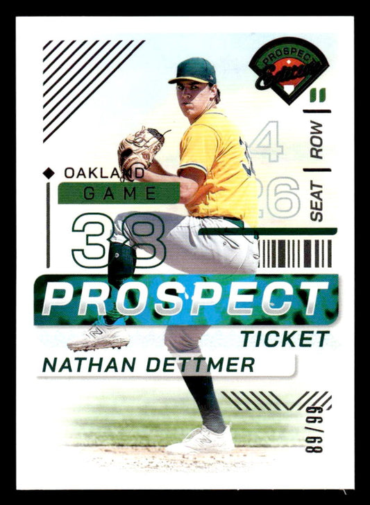 2024 Panini Prospect Edition #109 Nathan Dettmer Purple #/99
