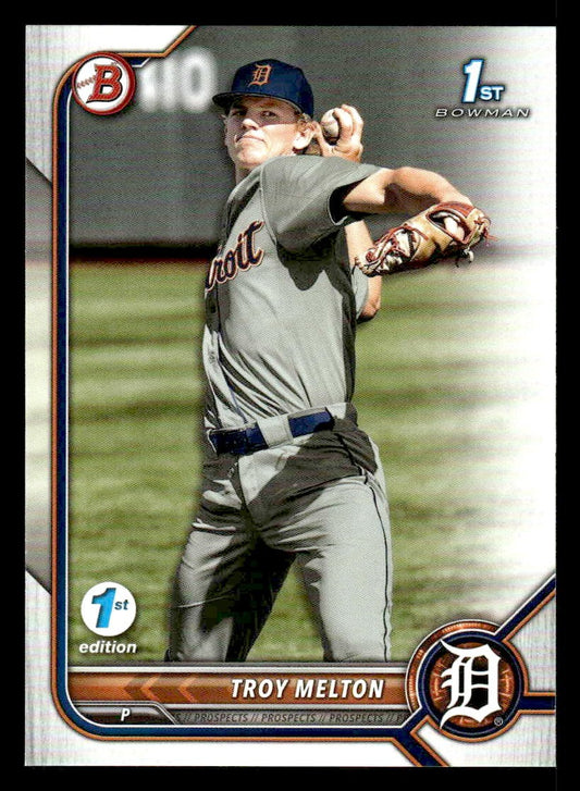 2022 Bowman Draft 1st Edition #BD-118 Troy Melton