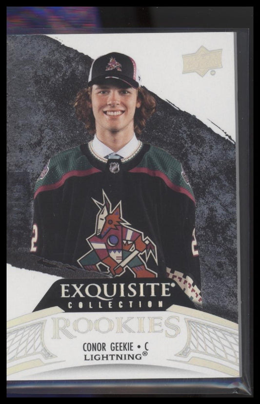 2024-25 UD Black Diamond #R-GE Conor Geekie Exquisite Collection Rookies #/399