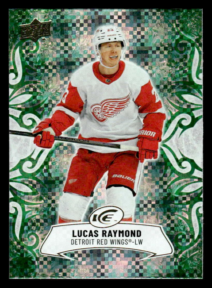 2024-25 Upper Deck Ice #94 Lucas Raymond Emerald Green