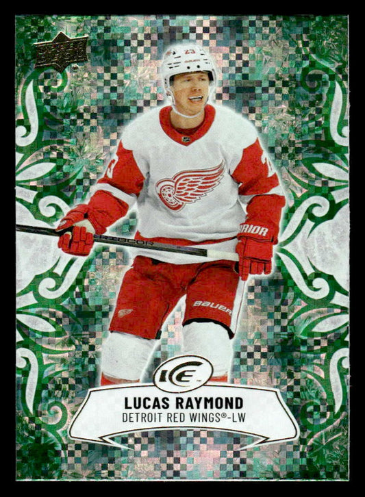 2024-25 Upper Deck Ice #94 Lucas Raymond Emerald Green
