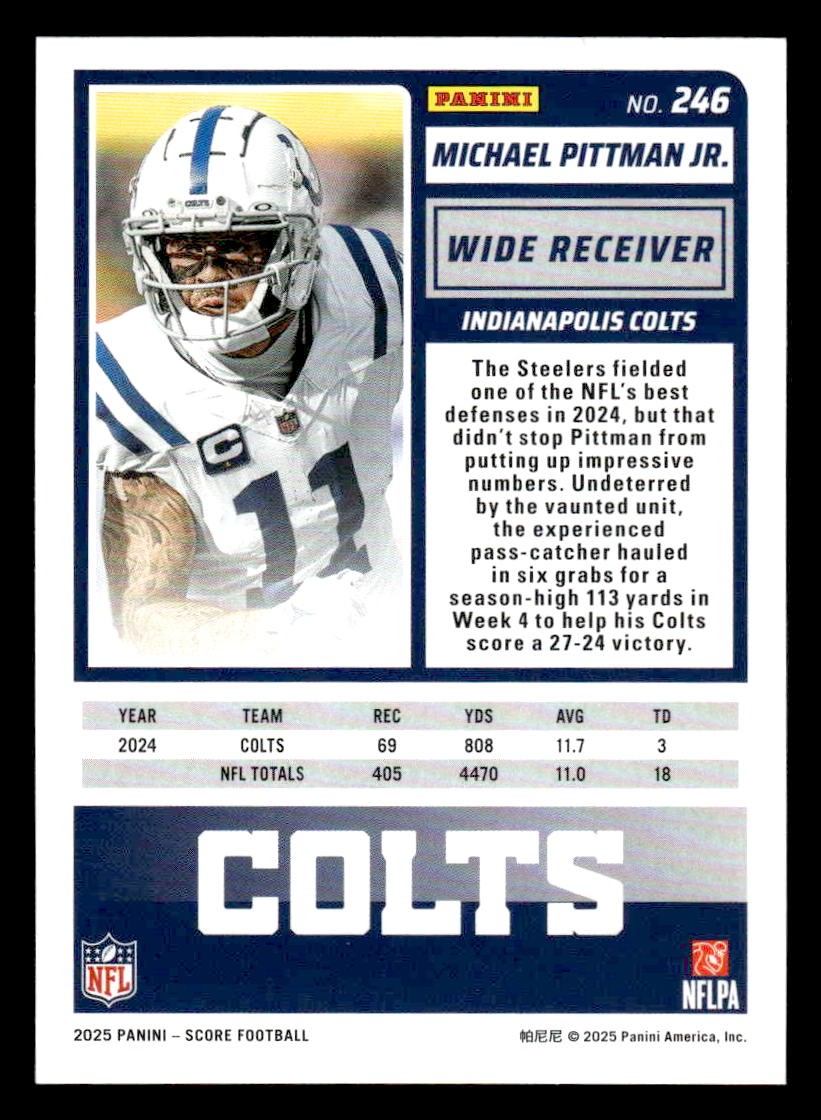 2025 Score-A-Treat #246 Michael Pittman Jr.