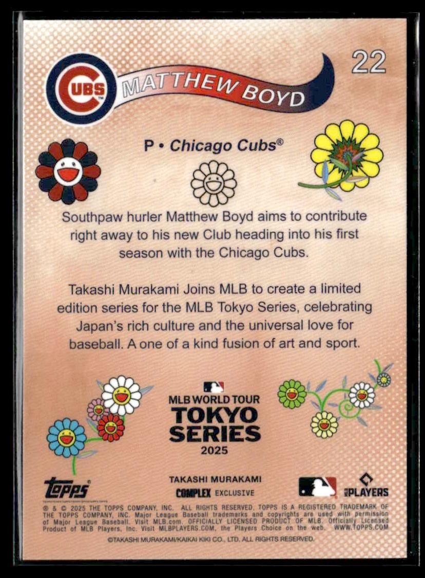 2025 Topps MLB World Tour Tokyo Series Takashi Murakami #22 Matthew Boyd