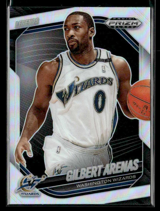 2024-25 Panini Prizm Black #266 Gilbert Arenas Legends Silver Prizm