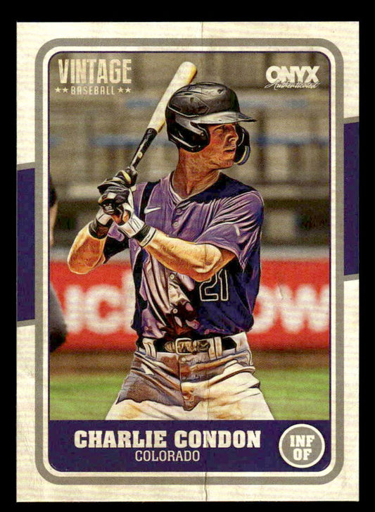 2025 Onyx Vintage #OVCHCO Charlie Condon