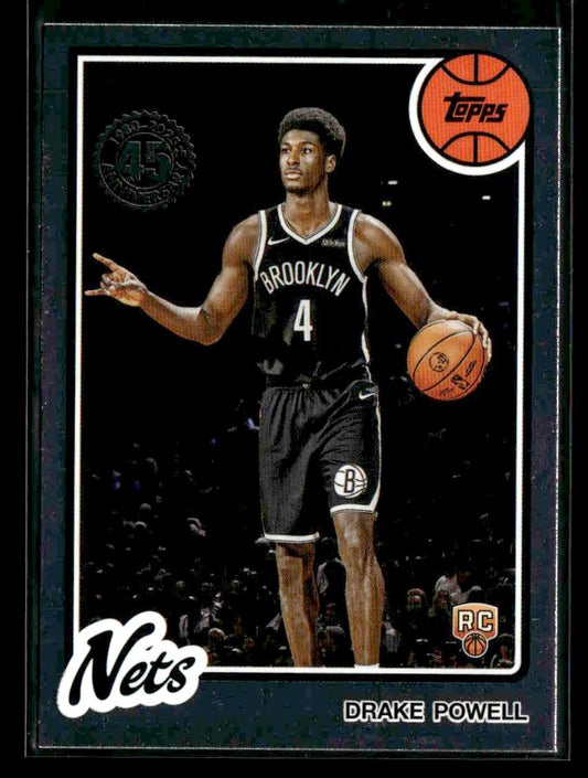 2025-26 Topps #80BK-68 Drake Powell 1980-81 Topps Basketball