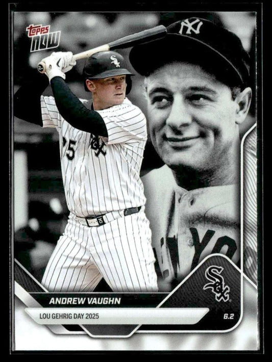 2025 Topps Now Lou Gehrig Day: Presented by Sarah Langs #LGD-AV Andrew Vaughn