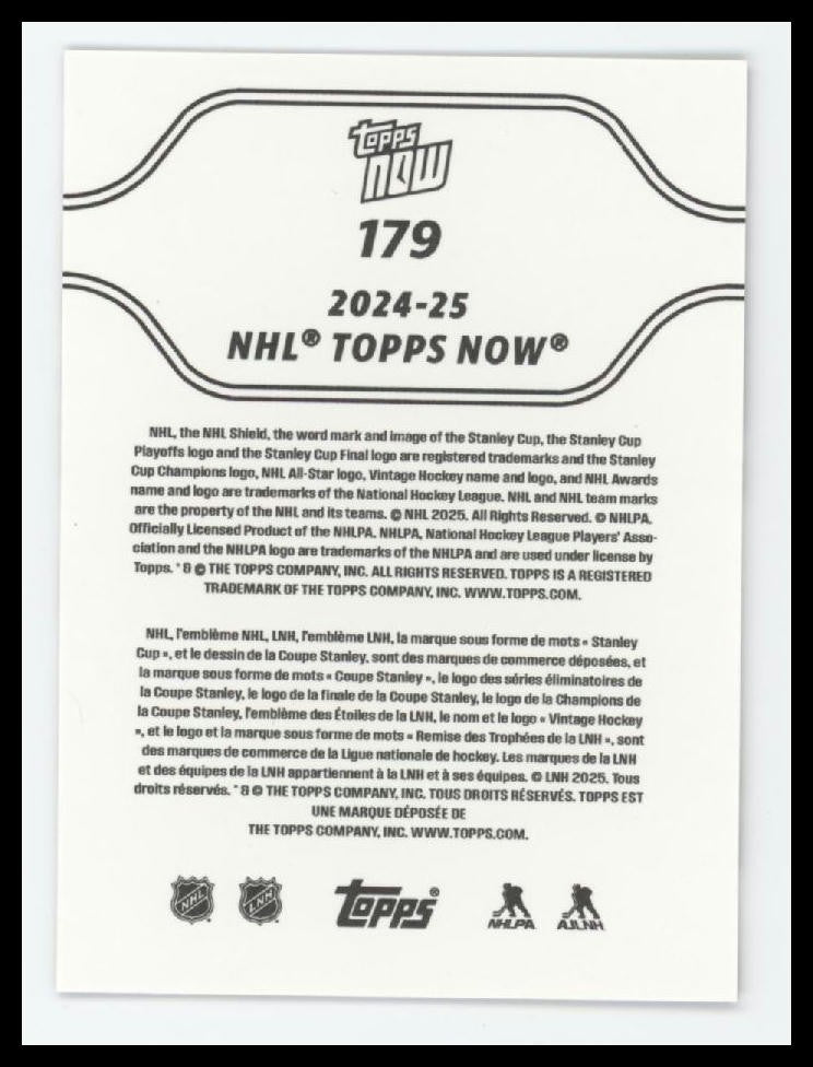 2024-25 Topps Now Mikko Rantanen 3rd in History with consecutive hat tricks