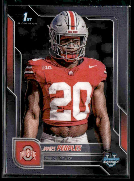2025 Bowman University Chrome #43 James Peoples