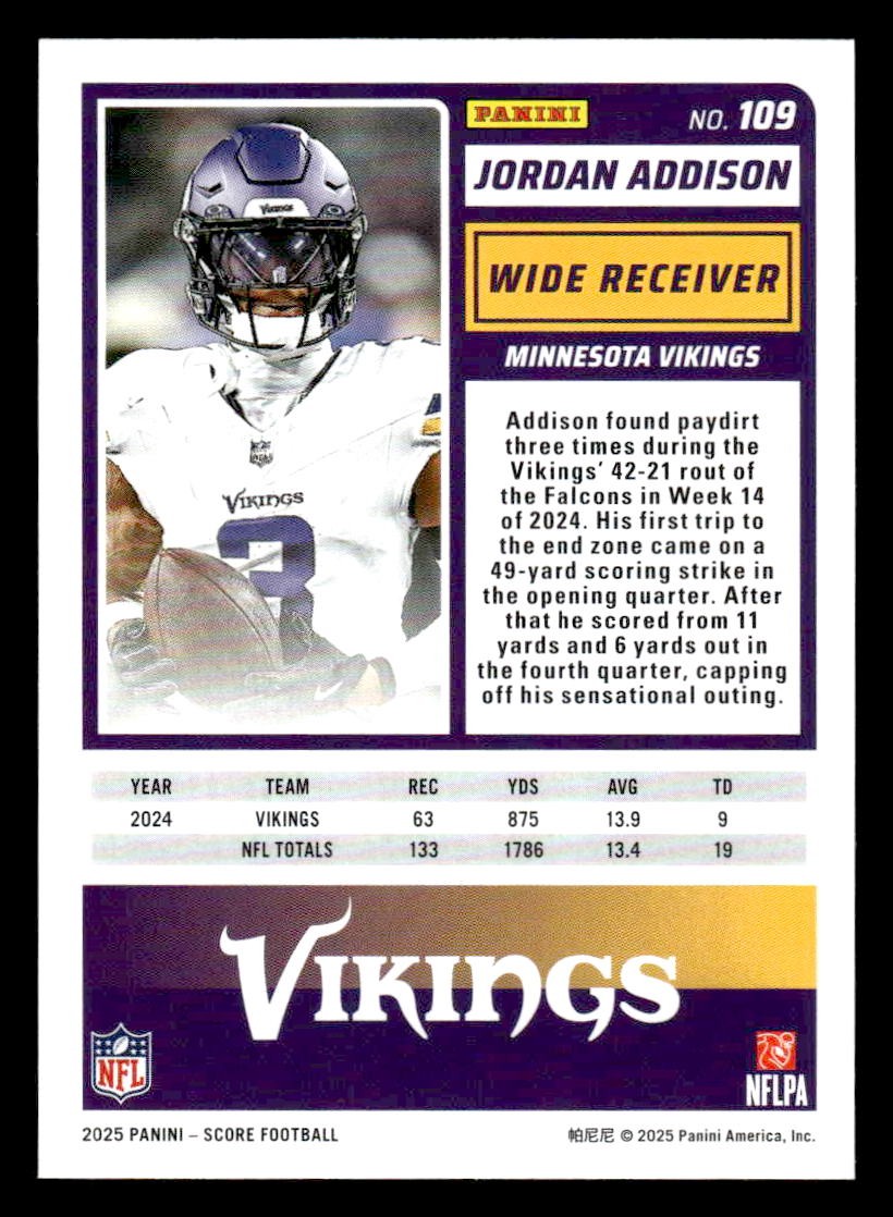 2025 Score-A-Treat #109 Jordan Addison