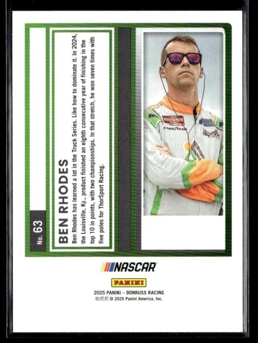 2025 Donruss #63 Ben Rhodes