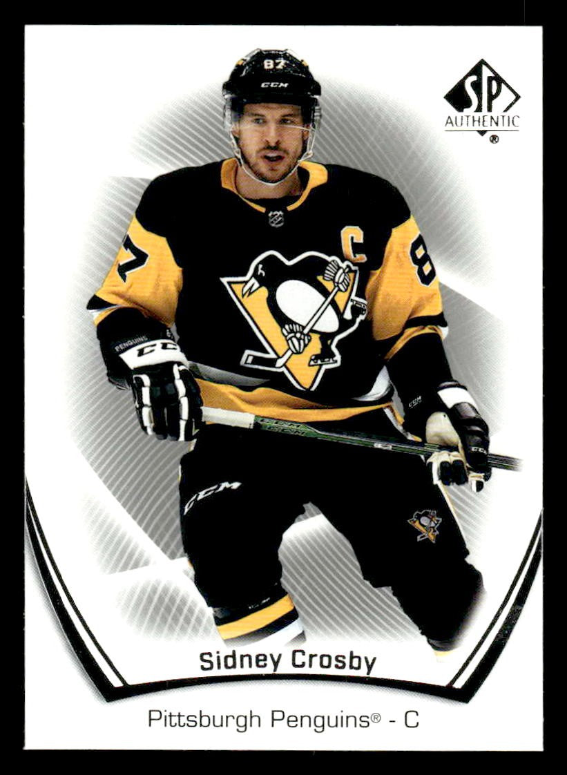 2021-22 SP Authentic #87 Sidney Crosby