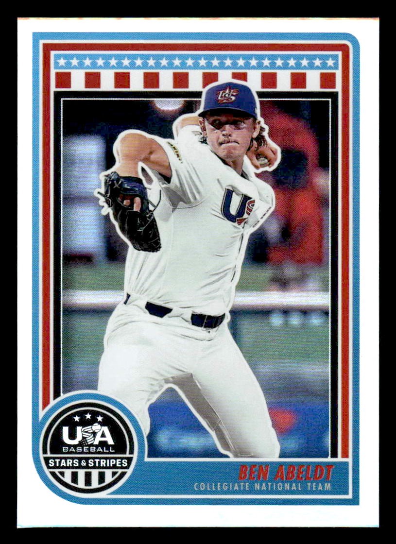 2025 Panini Stars and Stripes USA Baseball #12 Ben Abeldt