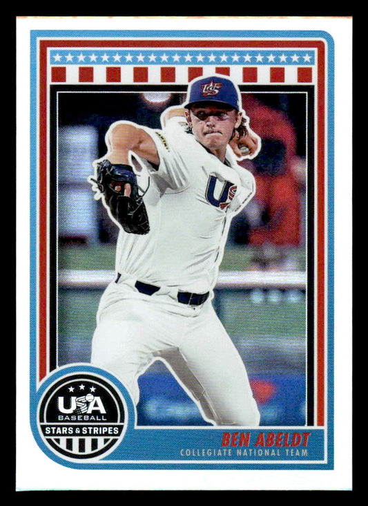 2025 Panini Stars and Stripes USA Baseball #12 Ben Abeldt