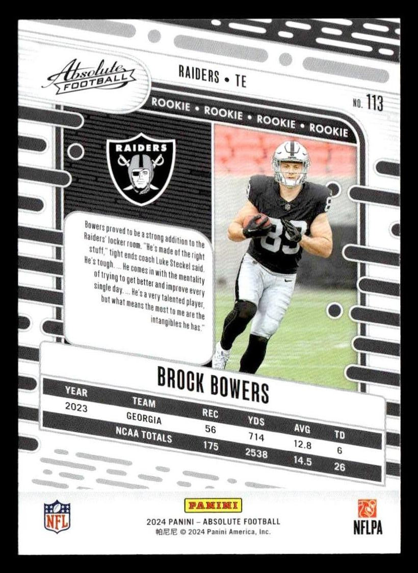 2024 Panini Absolute #113 Brock Bowers Retail