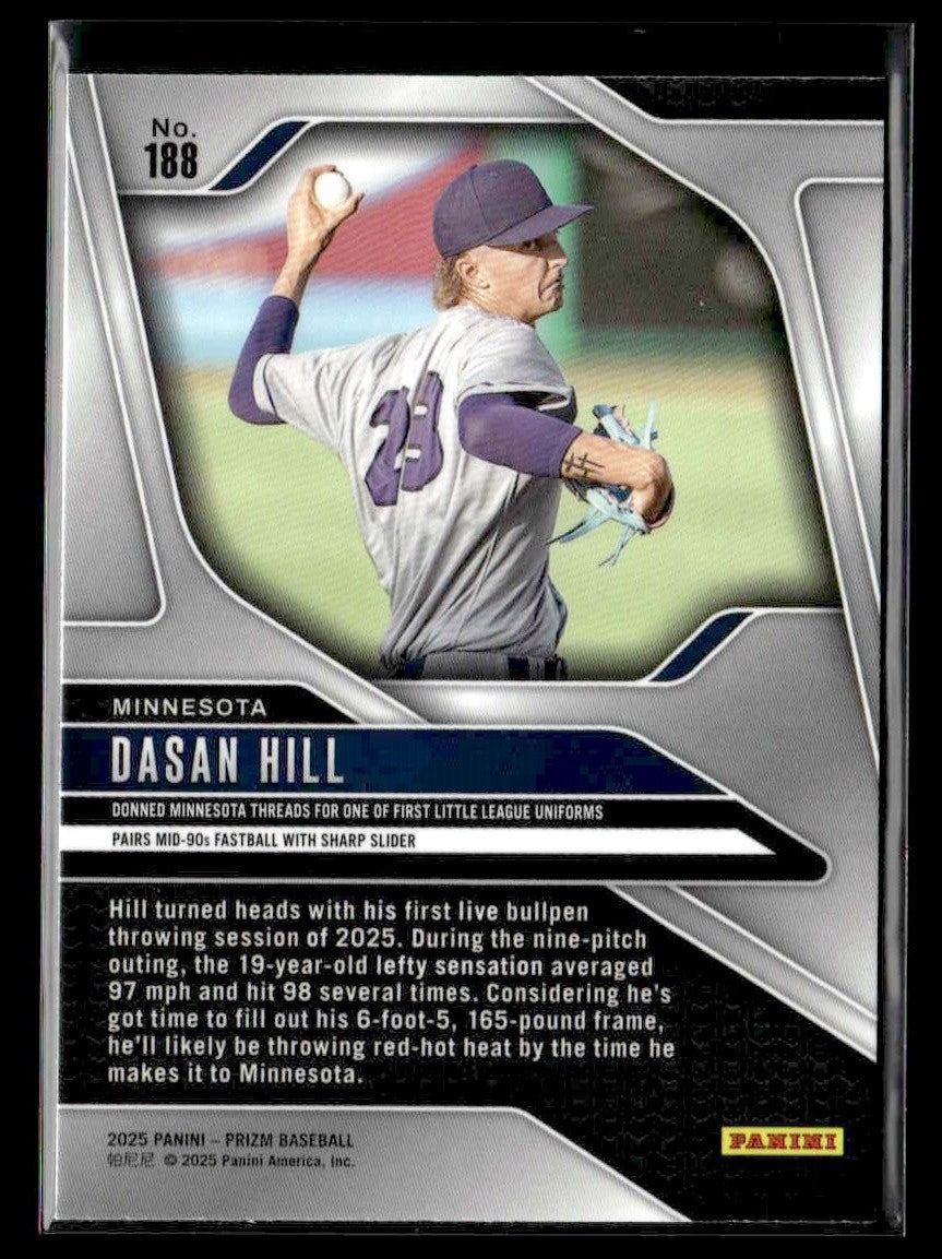2025 Panini Prizm #188 Dasan Hill