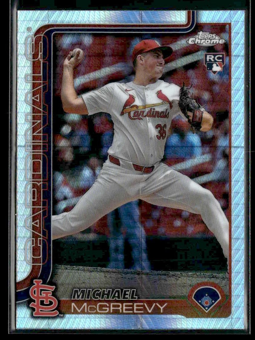 2025 Topps Chrome #29 Michael McGreevy Prism Refractors
