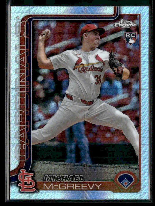 2025 Topps Chrome #29 Michael McGreevy Prism Refractors