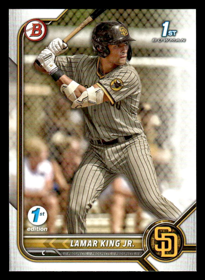 2022 Bowman Draft 1st Edition #BD-143 Lamar King Jr.