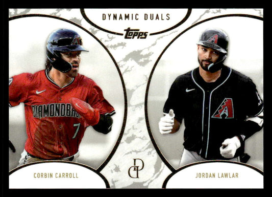 2025 Topps Dynamic Duals #25 Corbin Carroll / Jordan Lawlar