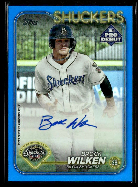 2024 Topps Pro Debut #PD-57 Brock Wilken Autographs Blue #/150