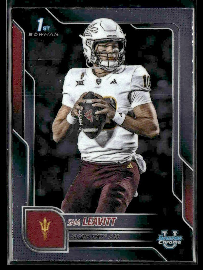 2025 Bowman University Chrome #195 Sam Leavitt