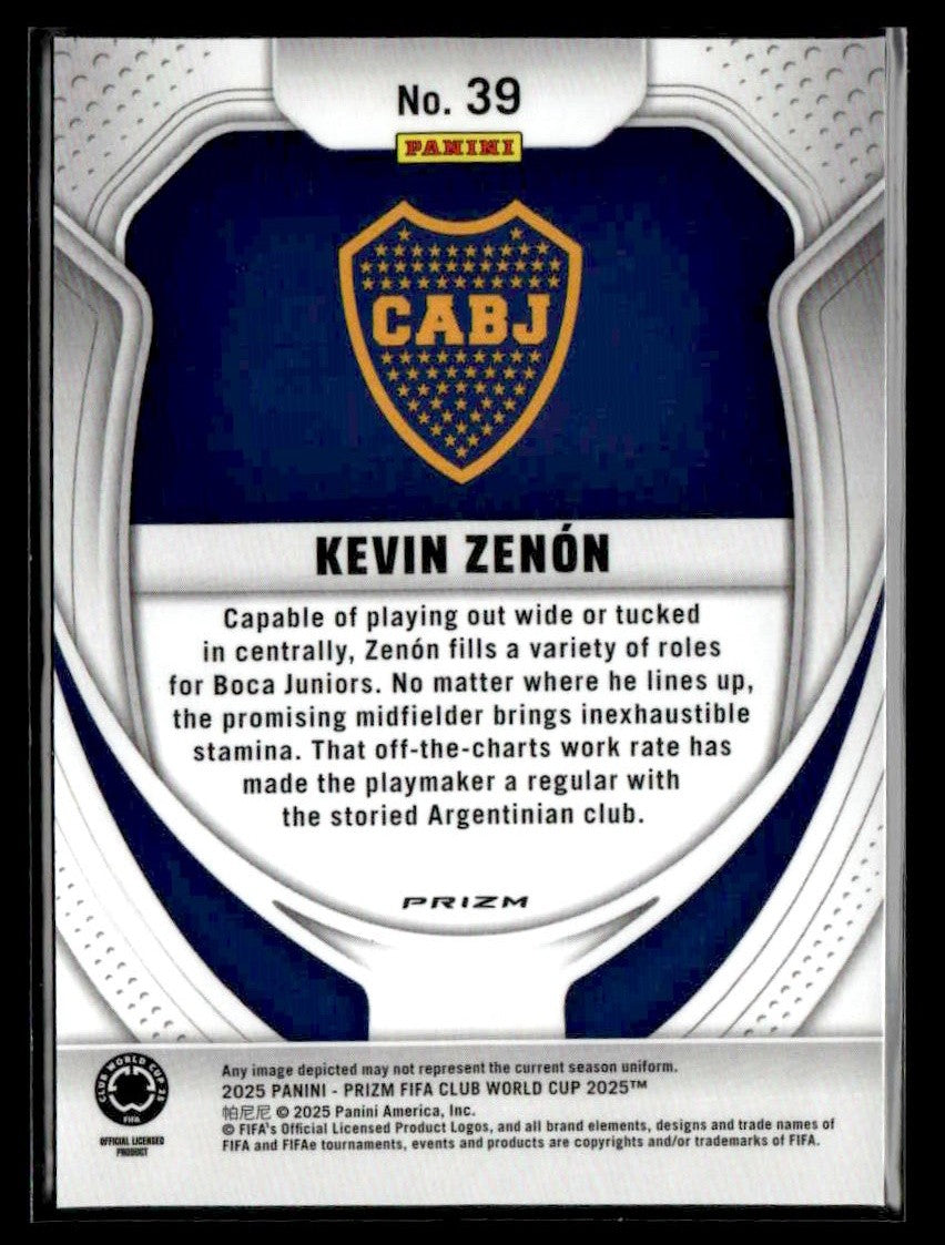 2025 Panini Prizm FIFA Club World Cup #39 Kevin Zenon Silver