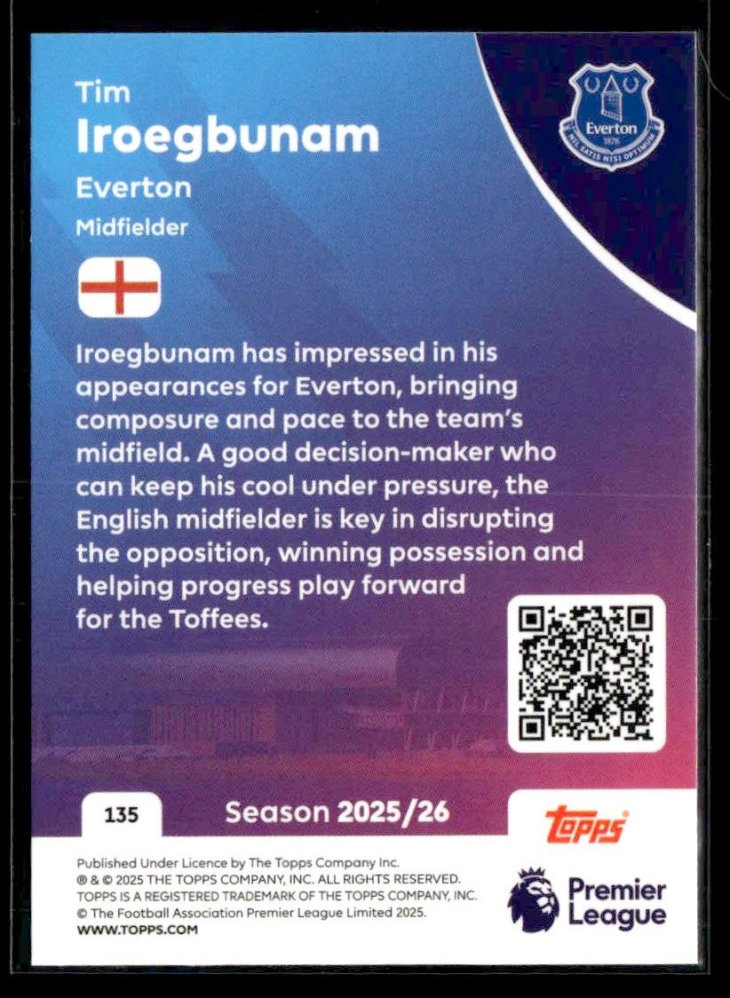 2025-26 Topps Premier League #135 Tim Iroegbunam