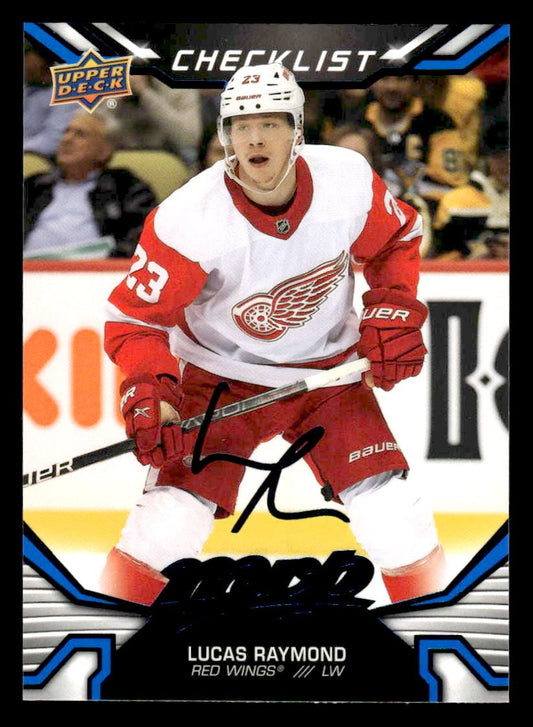 2022-23 Upper Deck MVP #100 Lucas Raymond Blue Script