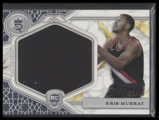 2023-24 Topps Royalty #RJR-KM Kris Murray Rookie Jumbo Relics #88/99