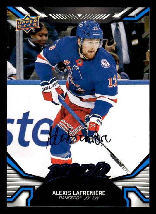 2022-23 Upper Deck MVP #192 Alexis Lafreniere Blue Script