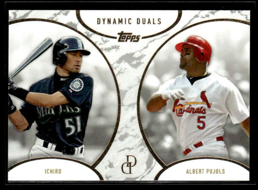 2025 Topps Dynamic Duals #5 Ichiro / Albert Pujols