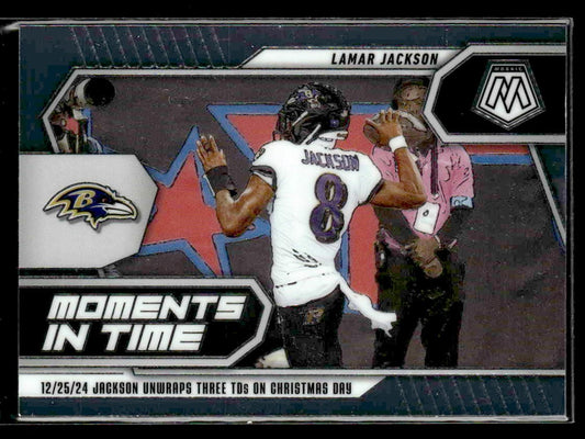 2025 Panini Mosaic #22 Lamar Jackson Moments In Time