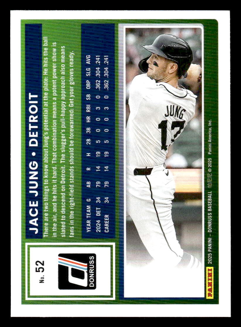 2025 Donruss #52 Jace Jung