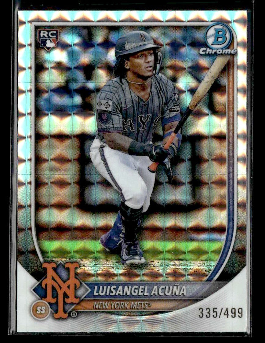 2025 Bowman Chrome #32 Luisangel Acuna Geometric Refractor #335/499