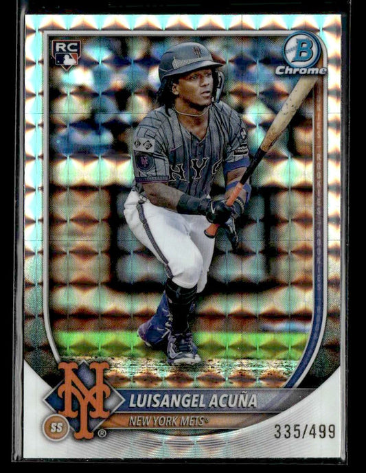 2025 Bowman Chrome #32 Luisangel Acuna Geometric Refractor #335/499