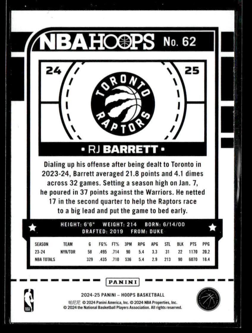 2024-25 Hoops #62 RJ Barrett