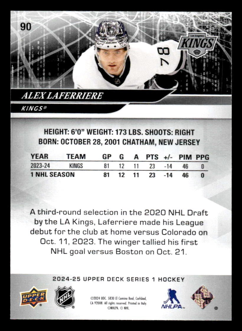 2024-25 Upper Deck #90 Alex Laferriere