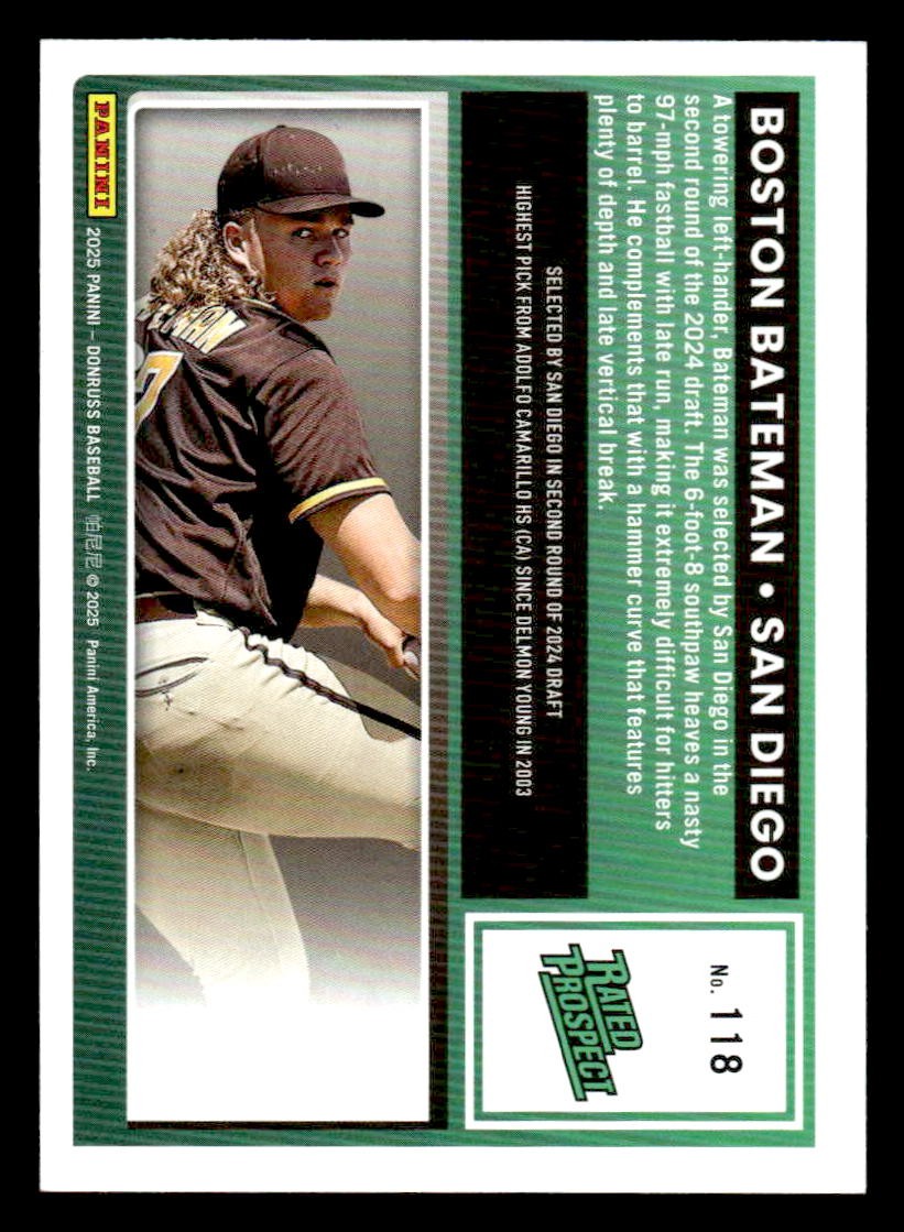 2025 Donruss #118 Boston Bateman