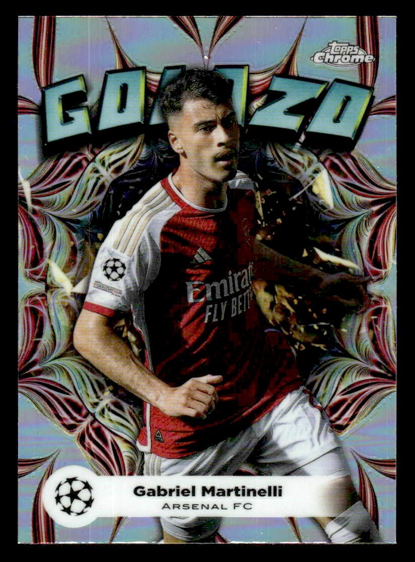 2023-24 Topps Chrome UEFA Club Competitions #GL-11 Gabriel Martinelli Golazo