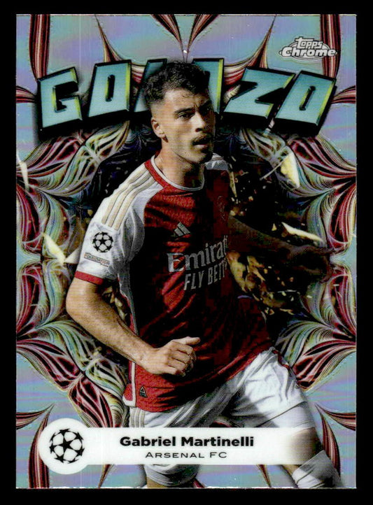 2023-24 Topps Chrome UEFA Club Competitions #GL-11 Gabriel Martinelli Golazo