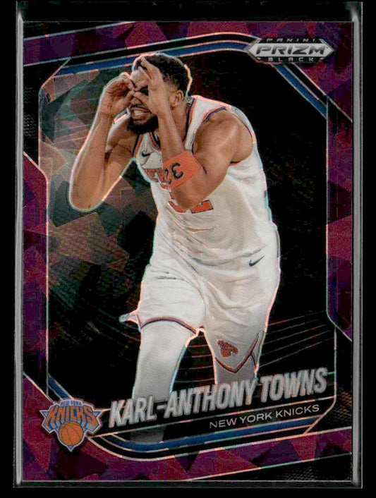 2024-25 Panini Prizm Black #107 Karl-Anthony Towns Purple Ice #/149