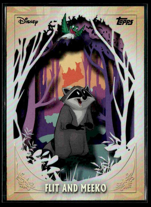 2025 Topps Disney Wonder #FF-14 Flit and Meeko Furry Friends FoilFractor