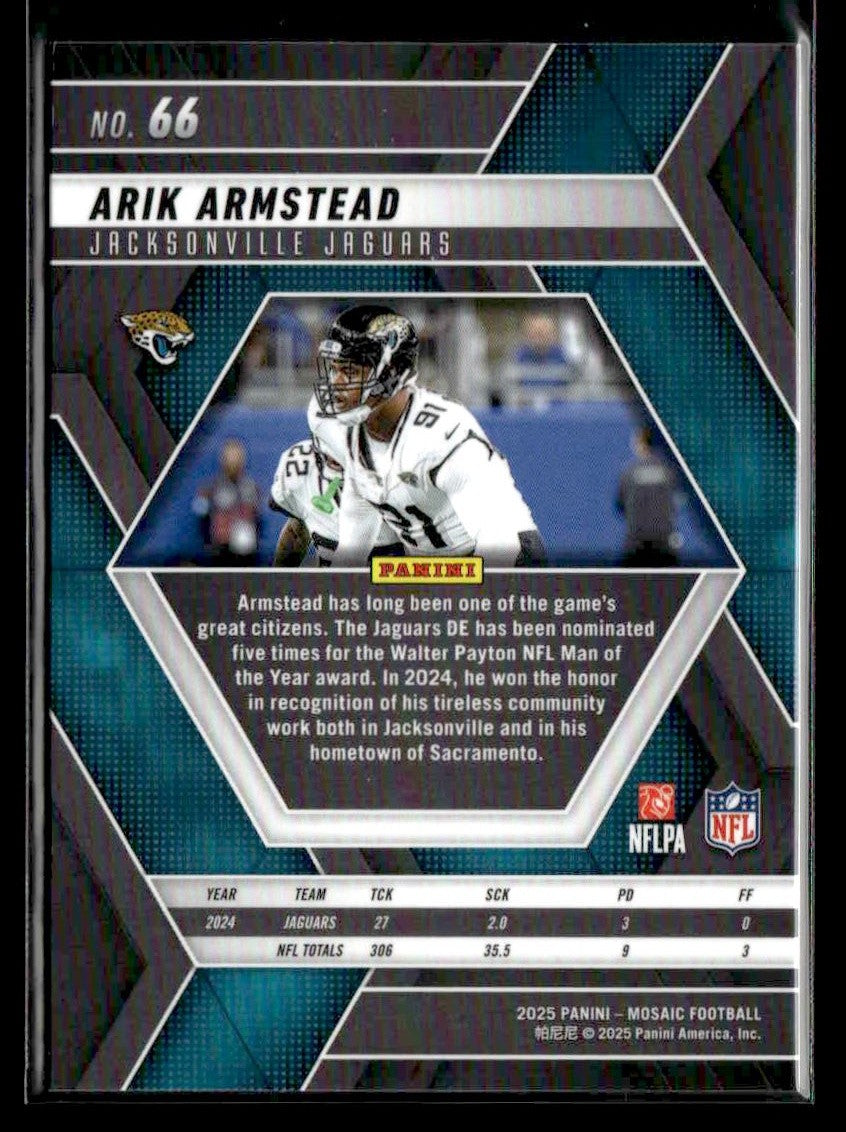 2025 Panini Mosaic #66 Arik Armstead